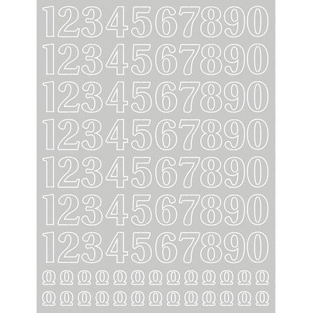 Papel Laminado Litoarte LFDL2-004 Números Prata 16x21cm - Palácio da Arte