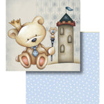 Papel Scrapbook 30x30 LSCD-428 Urso Príncipe e Poá Litocart - Palácio da Arte