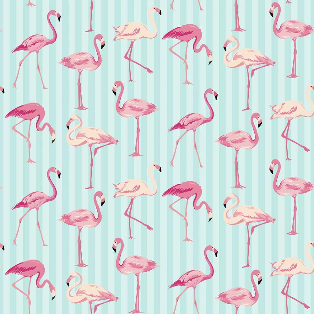 Papel Scrapbook 30x30 LSCE-007 Flamingos e Listras Litocart - Palácio da Arte