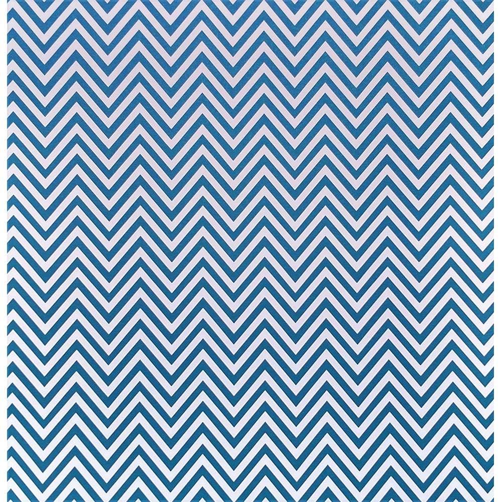 Papel Scrapbook 30x30 LSCPL-031 Perolizado Chevron Azul Escuro Litocart - Palácio da Arte