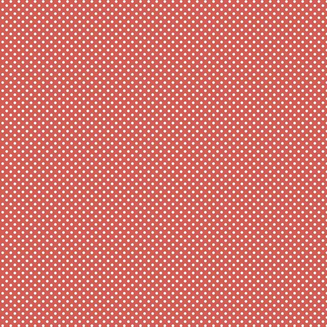Papel Scrapbook Essencial Litoarte SE-001 Poá Branco e Vermelho 30,5x30,5cm - Palácio da Arte