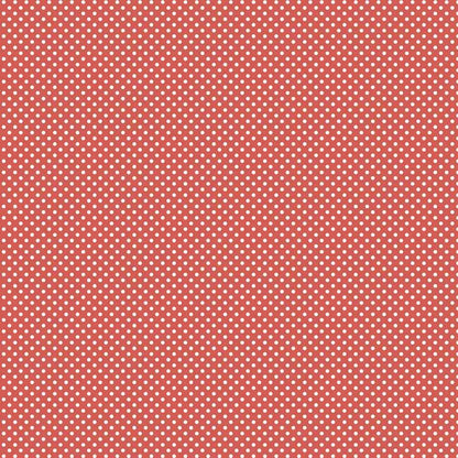 Papel Scrapbook Essencial Litoarte SE-001 Poá Branco e Vermelho 30,5x30,5cm - Palácio da Arte