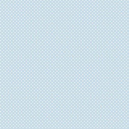 Papel Scrapbook Essencial Litoarte SE-003 Poá Branco e Azul 30,5x30,5cm - Palácio da Arte