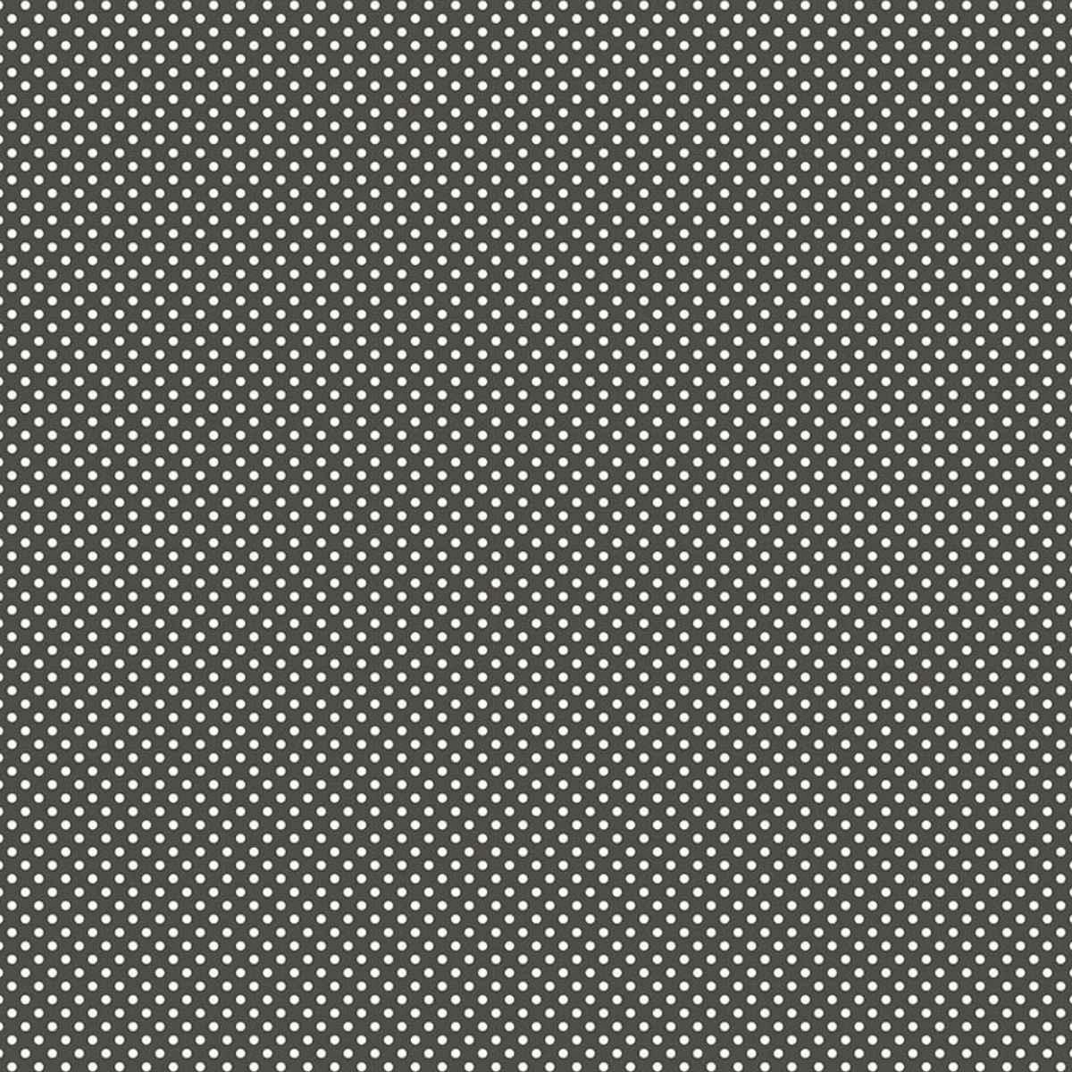 Papel Scrapbook Essencial Litoarte SE-005 Poá Branco e Preto 30,5x30,5cm - Palácio da Arte