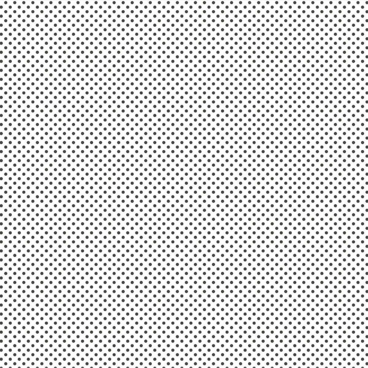 Papel Scrapbook Essencial Litoarte SE-006 Poá Preto e Branco 30,5x30,5cm - Palácio da Arte