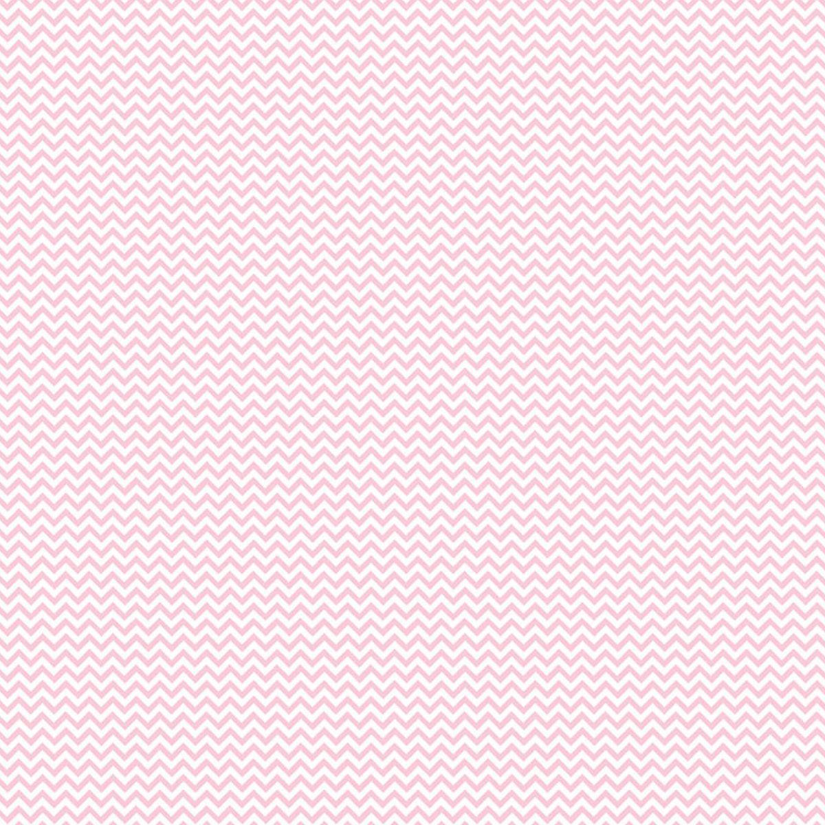 Papel Scrapbook Essencial Litoarte SE-011 Chevron Rosa e Branco 30,5x30,5cm - Palácio da Arte