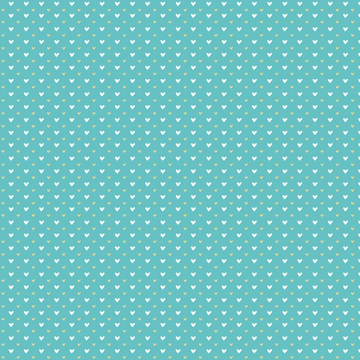 Papel Scrapbook Essencial Litoarte SE-022 Aventura Fashion Coração 30,5x30,5cm - Palácio da Arte
