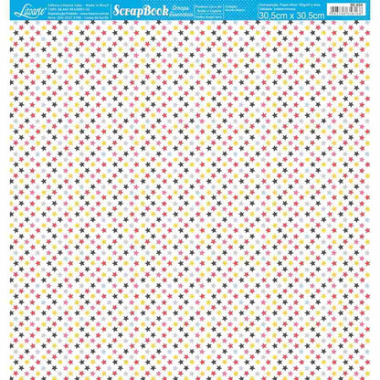 Papel Scrapbook Essencial Litoarte SE-024 Mundo Mágico Estrelinhas 30,5x30,5cm - Palácio da Arte