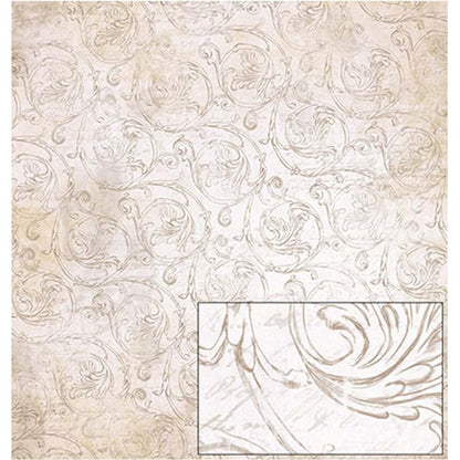Papel Scrapbook Litoarte SD-0371 Peônias e Pássaros 30,5x30,5cm - Palácio da Arte