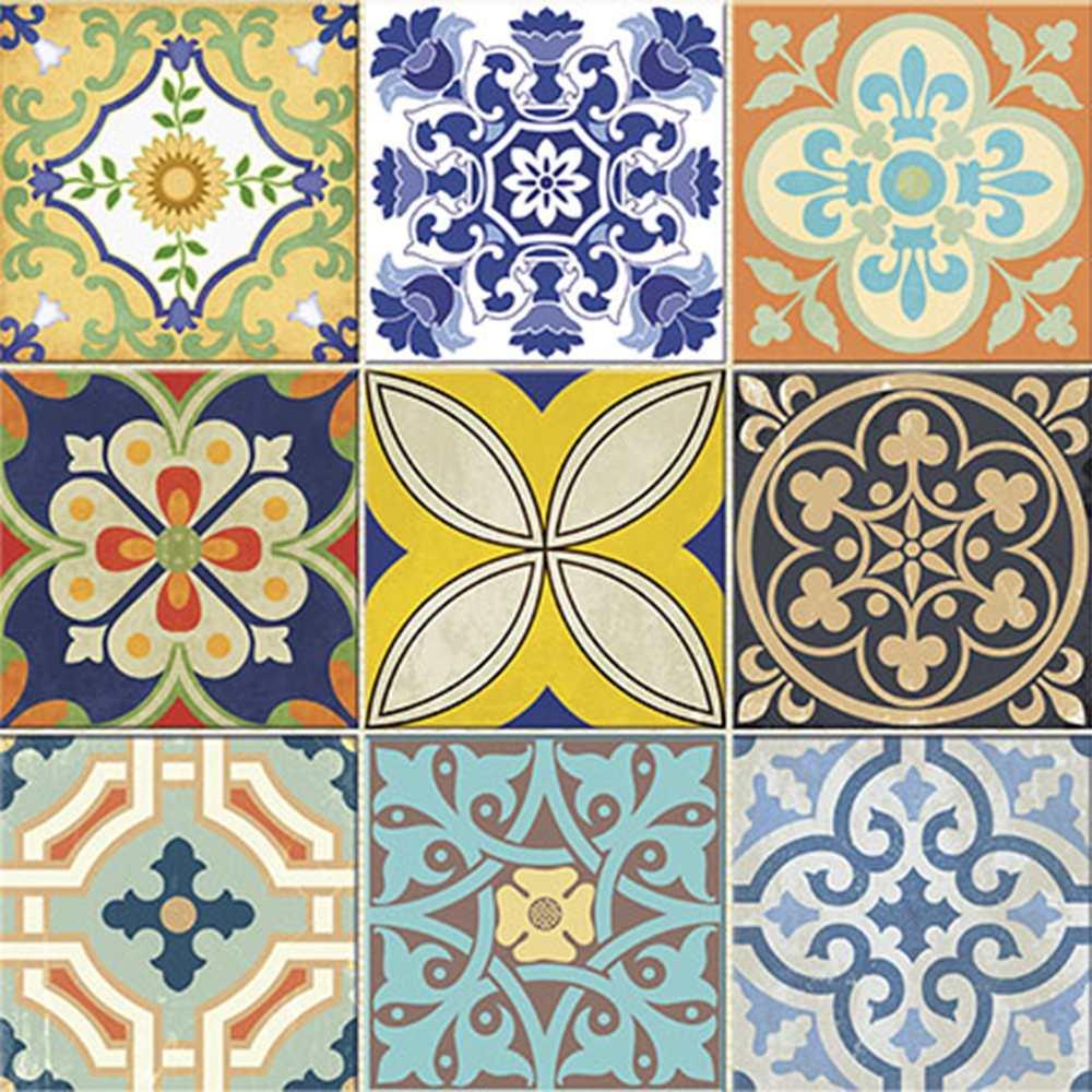 Papel Scrapbook Litoarte SD-0564 Azulejos e Tijolos 30,5x30,5cm - Palácio da Arte