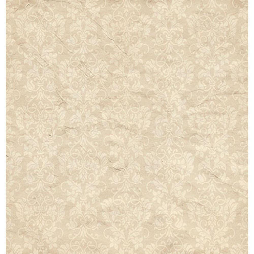 Papel Scrapbook Litoarte SD-0599 Rosas e Ornamentos 30,5x30,5cm - Palácio da Arte