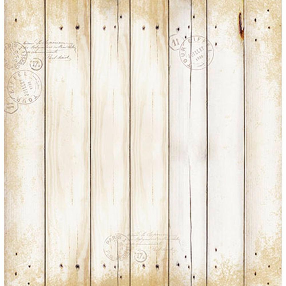 Papel Scrapbook Litoarte SD-093 Rosas e Madeira 30,5x30,5cm - Palácio da Arte