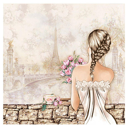 Papel Scrapbook Litoarte SD-0959 Jovem em Paris 30,5x30,5cm - Palácio da Arte