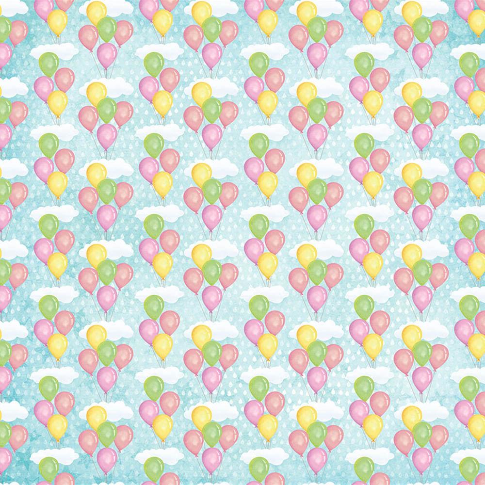Papel Scrapbook Litoarte SD-1039 Balões 30,5x30,5cm - Palácio da Arte