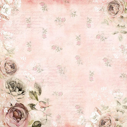 Papel Scrapbook Litoarte SD-1059 Rosas 30,5x30,5cm - Palácio da Arte