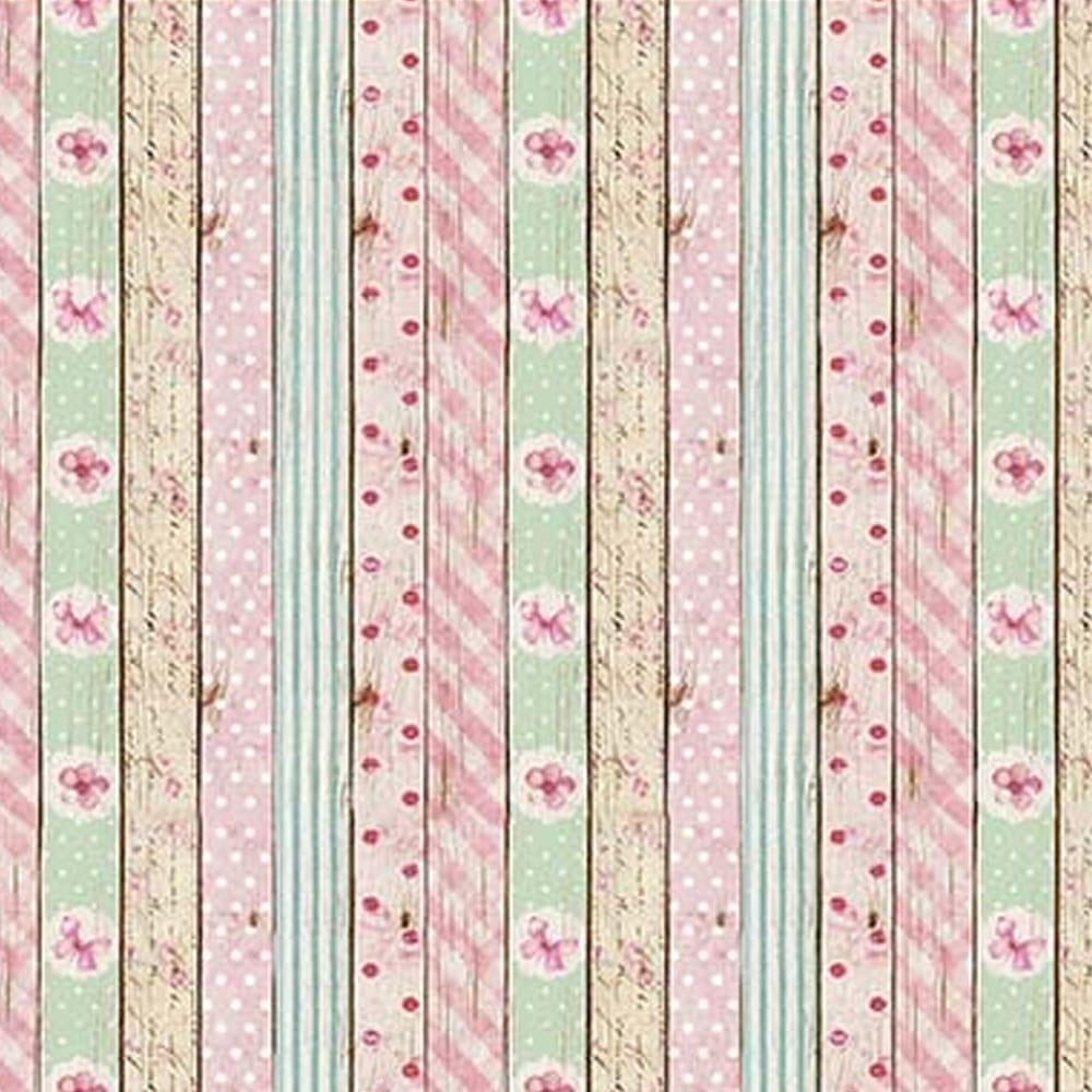 Papel Scrapbook Litoarte SD-1081 Madeira Colorida 30,5x30,5cm - Palácio da Arte