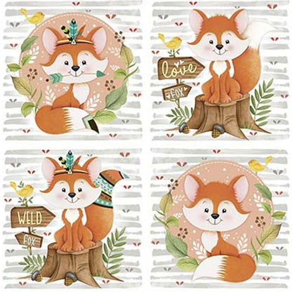 Papel Scrapbook Litoarte SD-1084 Raposa 30,5x30,5cm - Palácio da Arte