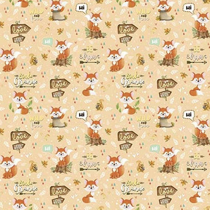 Papel Scrapbook Litoarte SD-1085 Raposa I 30,5x30,5cm - Palácio da Arte