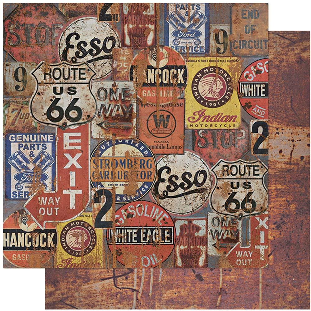 Papel Scrapbook Litoarte SD-1111 Rústico Placas 30,5x30,5cm - Palácio da Arte