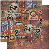 Papel Scrapbook Litoarte SD-1111 Rústico Placas 30,5x30,5cm - Palácio da Arte