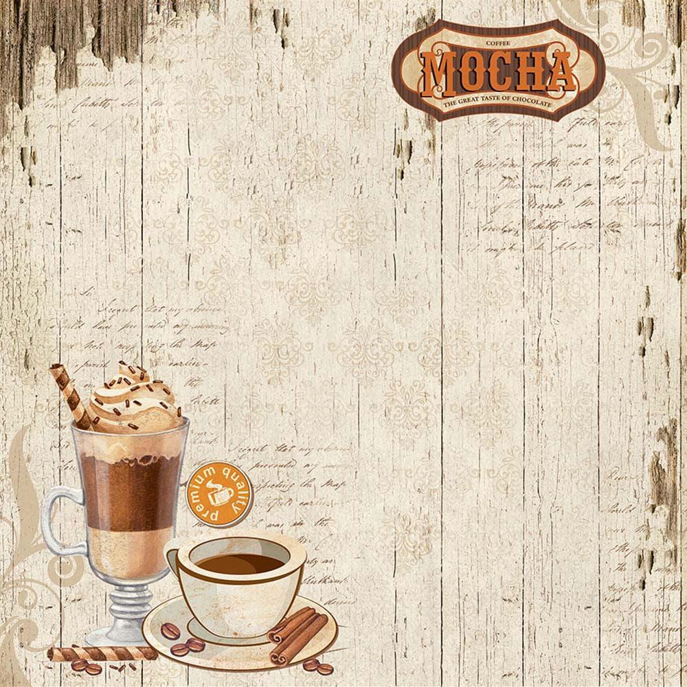 Papel Scrapbook Litoarte SD-1125 Café 30,5x30,5cm - Palácio da Arte