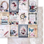 Papel Scrapbook Litoarte SD-1255 Elementos Vintage II 30,5x30,5cm - Palácio da Arte