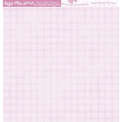 Papel Scrapbook Litoarte SD-1293 Pacotinho de Amor Menina Nossa Princesa 30,5x30,5cm - Palácio da Arte