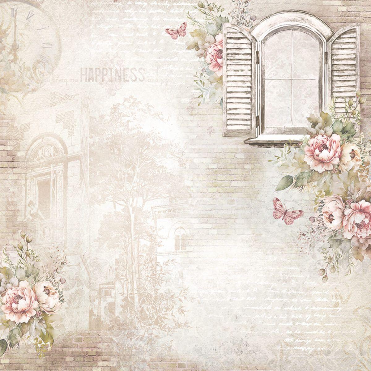 Papel Scrapbook Litoarte SD-1295 Meu Sonho Vintage 30,5x30,5cm - Palácio da Arte