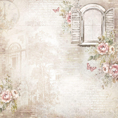 Papel Scrapbook Litoarte SD-1295 Meu Sonho Vintage 30,5x30,5cm - Palácio da Arte
