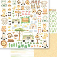Papel Scrapbook Litoarte SD-1302 Meu Safari Recorte 30,5x30,5cm - Palácio da Arte