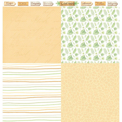 Papel Scrapbook Litoarte SD-1302 Meu Safari Recorte 30,5x30,5cm - Palácio da Arte