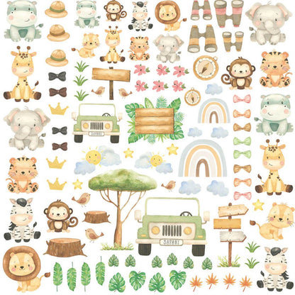 Papel Scrapbook Litoarte SD-1302 Meu Safari Recorte 30,5x30,5cm - Palácio da Arte