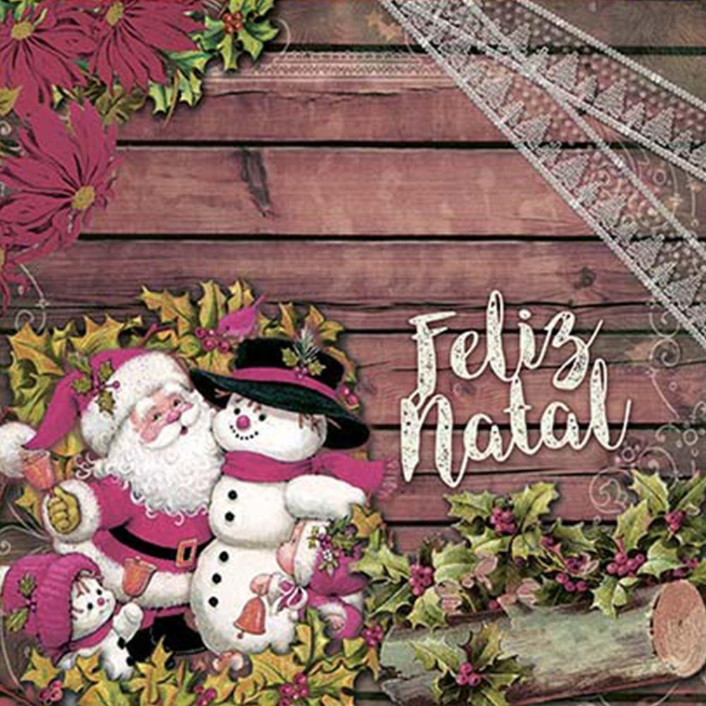 Papel Scrapbook Litoarte SDN-102 Natal Papai Noel Vintage 30,5x30,5cm - Palácio da Arte