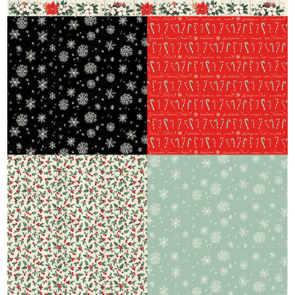 Papel Scrapbook Litoarte SDN-149 Natal Elementos Natalino 30,5x30,5cm - Palácio da Arte