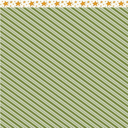 Papel Scrapbook Litoarte SDN-151 Natal Estampa Natalina e Listras 30,5x30,5cm - Palácio da Arte