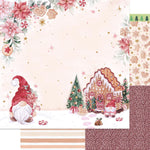 Papel Scrapbook Litoarte SDN-170 Natal Casa de Gengibre e Gnomos 30,5x30,5cm - Palácio da Arte