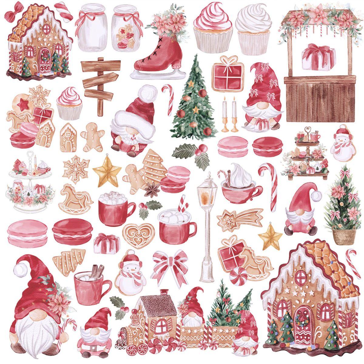Papel Scrapbook Litoarte SDN-173 Artigos de Natal 30,5x30,5cm - Palácio da Arte