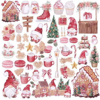 Papel Scrapbook Litoarte SDN-173 Artigos de Natal 30,5x30,5cm - Palácio da Arte