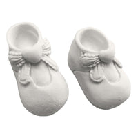 Par de Sapatos Bebê 4,5x2,5x3cm Resina - Palácio da Arte