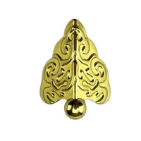 Pezinho Cantoneira Romano em Metal Dourado P 2,8x2,2cm Kit com 4 peças - Palácio da Arte