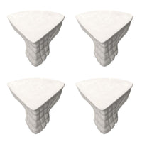 Pezinho Trabalhado Médio 2x3,5cm com 4 unidades Resina - Palácio da Arte