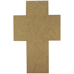 Placa Decorativa Crucifixo Lisa 37x23,8cm em MDF - Palácio da Arte