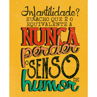 Placa Decorativa Litoarte DHPM-151 Infantilidade? 24x19cm - Palácio da Arte