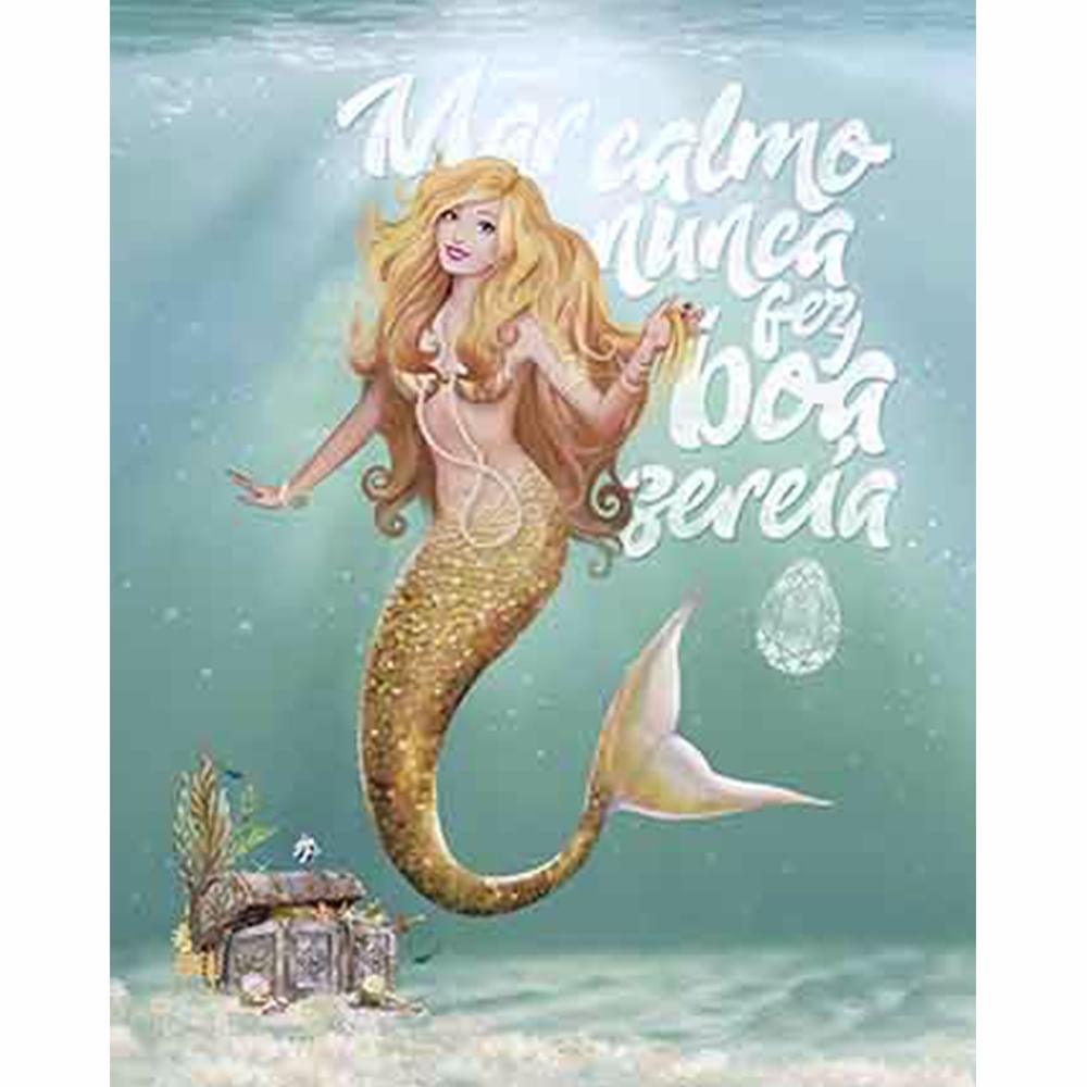 Placa Decorativa Litoarte DHPM-290 Sereia 24x19cm - Palácio da Arte