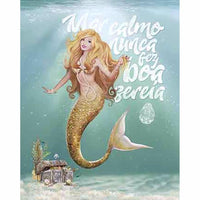 Placa Decorativa Litoarte DHPM-290 Sereia 24x19cm - Palácio da Arte