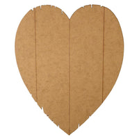 Placa Decorativa Pallet Coração Magro 31,5x25,5cm em MDF - Palácio da Arte