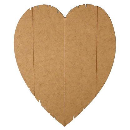 Placa Decorativa Pallet Coração Magro 31,5x25,5cm em MDF - Palácio da Arte