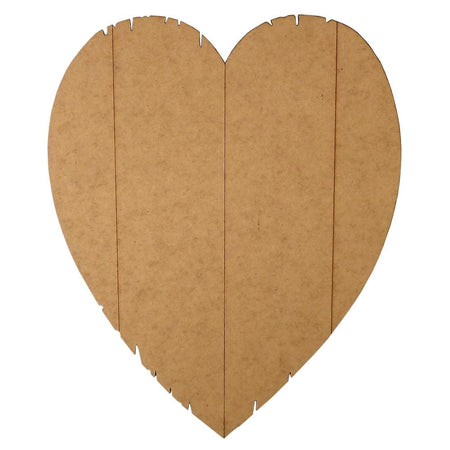 Placa Decorativa Pallet Coração Magro 31,5x25,5cm em MDF - Palácio da Arte