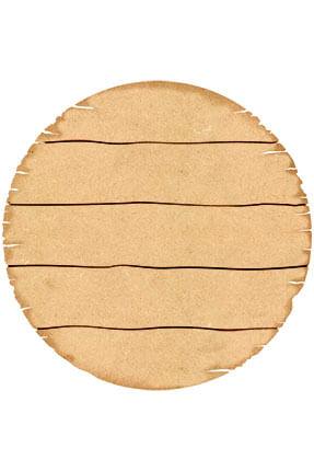 Placa Decorativa Pallet Redonda 29,5x29,5cm em MDF - Palácio da Arte