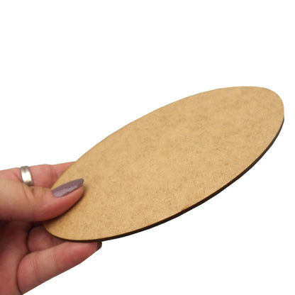 Placa Oval Natural para Estampar 15x9cm em MDF - Palácio da Arte